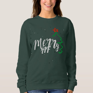 Merry As Fu ck Christmas AF スウェットシャツ - 祝祭