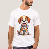 Merry Beagle Lights Tシャツ (正面)
