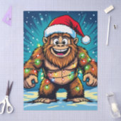 Merry Bigfoot Sasquatch Christmas 薄葉紙 (クラフト)