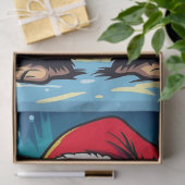 Merry Bigfoot Sasquatch Christmas 薄葉紙 (ギフト)