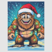 Merry Bigfoot Sasquatch Christmas 薄葉紙 (正面)