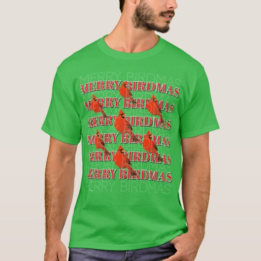 Merry BIRDMAS T-shirt Tシャツ (正面)