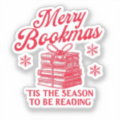 Merry Bookmas 'tis the season to be reading  シール (正面)