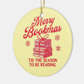 Merry Bookmas 'tis the season to be reading  セラミックオーナメント (左)