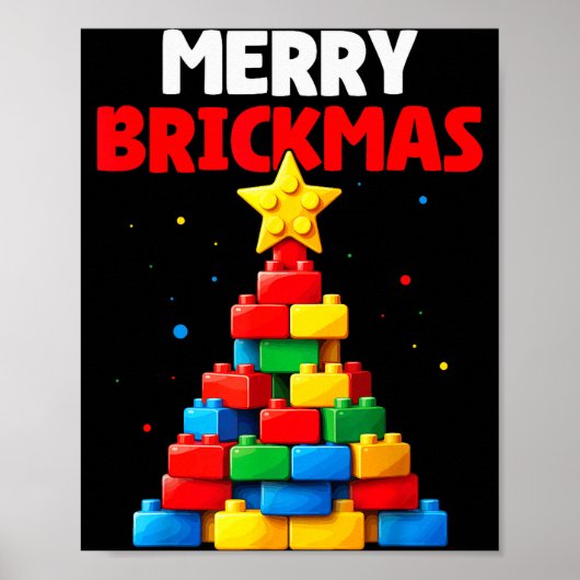 Merry Brickmas Block Building Builder Brick Master ポスター (正面)