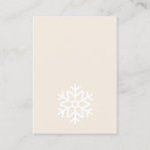 Merry & Bride Bring An Ornament Bridal Shower エンクロージャーカード (裏面)