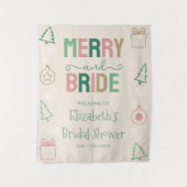 Merry & Bride Christmas Bridal Shower タペストリー (正面)