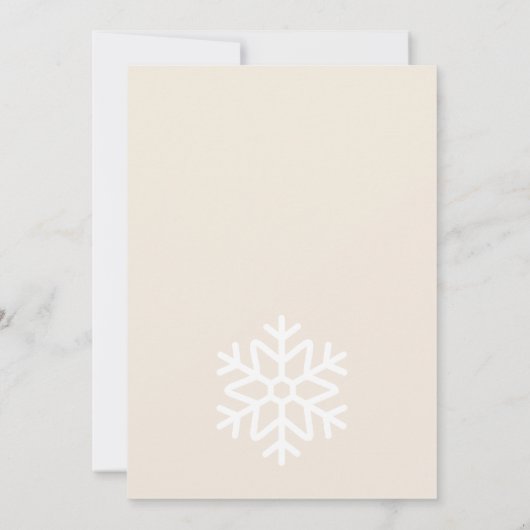 Merry & Bride Christmas Bridal Shower 招待状 (裏面)