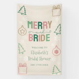 Merry & Bride Christmas Bridal Shower 横断幕