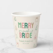 Merry & Bride Christmas Bridal Shower 紙コップ (正面)