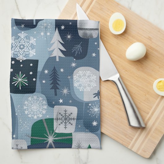 Merry & Bright キッチンタオル (四つ折り)