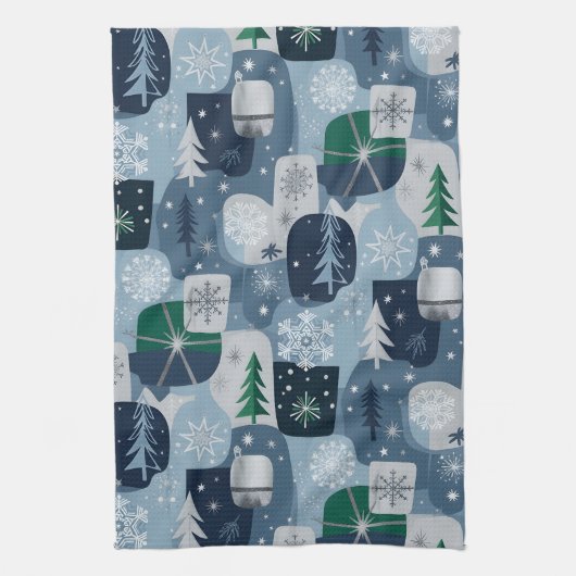 Merry & Bright キッチンタオル (縦)