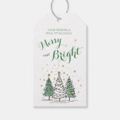 Merry & Bright クリスマスポップバイ ギフトタグ (正面)