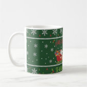 "Merry & Bright" サンタのそり クリスマスマグ コーヒーマグカップ (左)