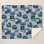 Merry & Bright シェルパブランケット (正面(横))