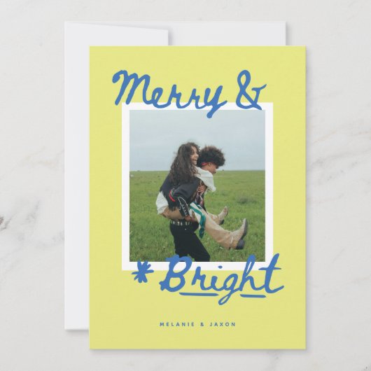 Merry & Bright シーズンカード (正面)