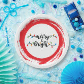 Merry & Bright ペーパープレート (パーティー)