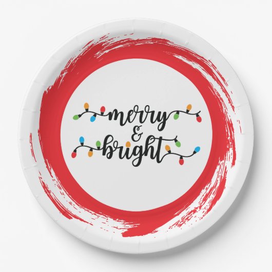 Merry & Bright ペーパープレート (正面)