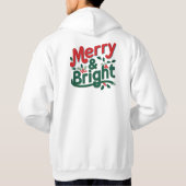 Merry & Bright Adult Pullover Hoodie – Classic  パーカ (裏面)