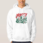 Merry & Bright Adult Pullover Hoodie – Classic  パーカ (正面)