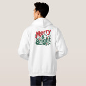 Merry & Bright Adult Pullover Hoodie – Classic  パーカ (裏面フル)