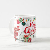 Merry & Bright Christmas Classic & Festive Mugs コーヒーマグカップ (正面左)
