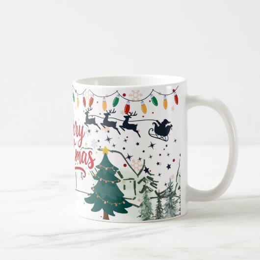 Merry & Bright Christmas Classic & Festive Mugs コーヒーマグカップ (右)