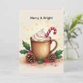 Merry & Bright Christmas Coffee カード (スタンド正面)