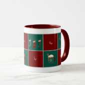 Merry & Bright Christmas Coffee Mug マグカップ (正面右)