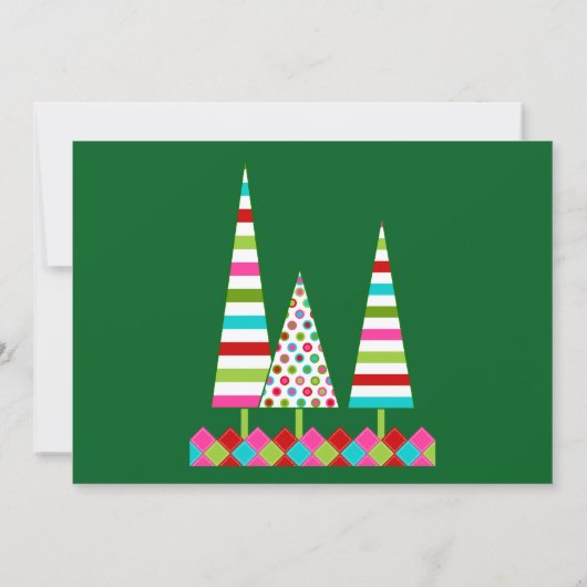 Merry & Bright Christmas Holiday Invitation 招待状 (裏面)