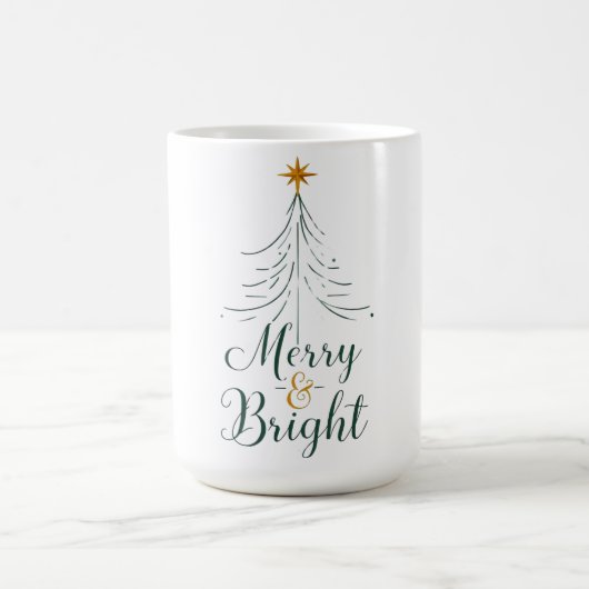 Merry & Bright Christmas Mug コーヒーマグカップ (中央)