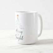 Merry & Bright Christmas Mug コーヒーマグカップ (正面右)