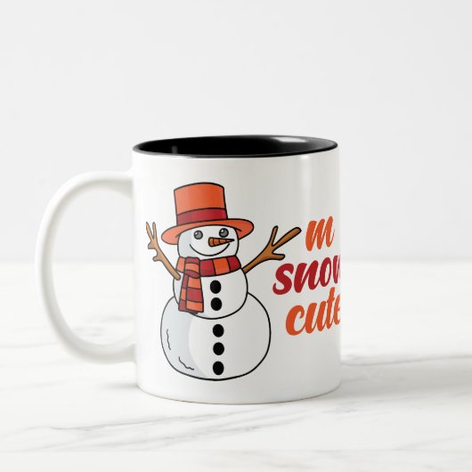 Merry & Bright Christmas Mug ツートーンマグカップ (左)