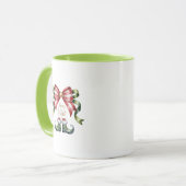 Merry & Bright Christmas Mug • Candy Cane Elf Shoe マグカップ (正面左)