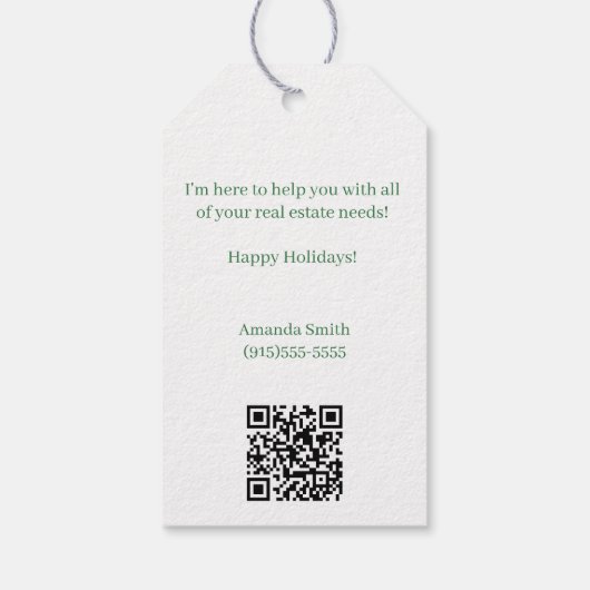 Merry & Bright Christmas Pop By ギフトタグ (裏面)