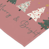 "Merry & Bright" Christmas Tree ロングテーブルランナー (コーナー)
