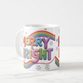 Merry & Bright Classic Christmas Mug  コーヒーマグカップ (正面左)