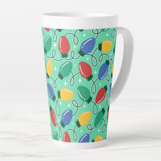 Merry & Bright Lights カフェラテマグ (右アングル)