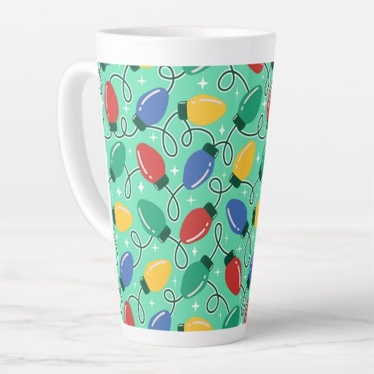 Merry & Bright Lights カフェラテマグ (左アングル)