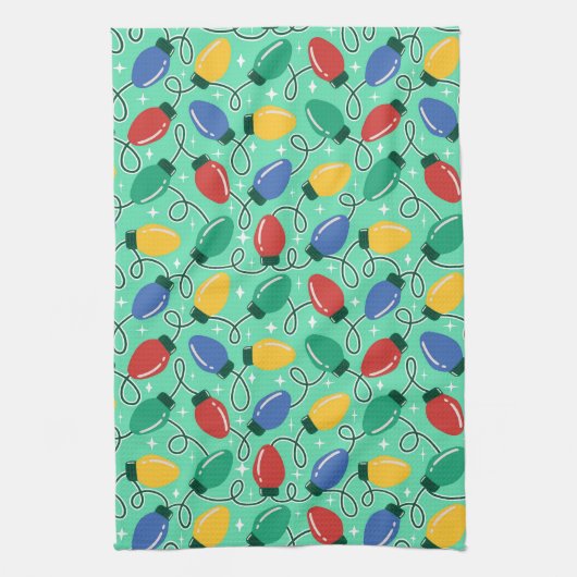 Merry & Bright Lights キッチンタオル (縦)