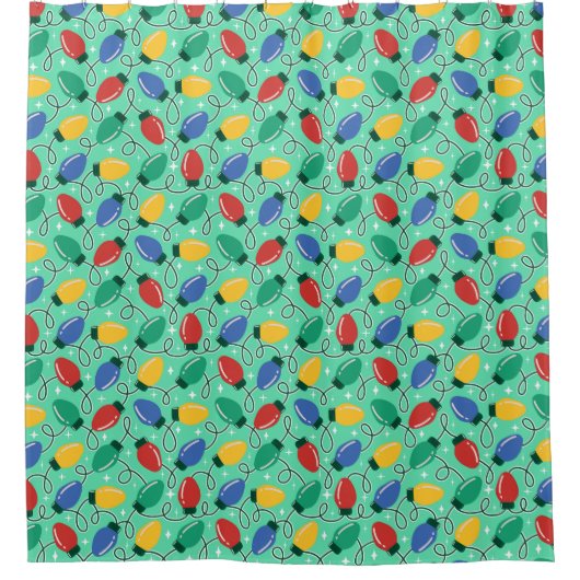 Merry & Bright Lights シャワーカーテン (正面)