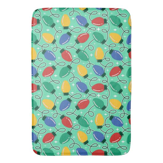 Merry & Bright Lights バスマット (正面縦)