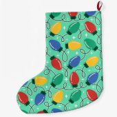 Merry & Bright Lights ラージクリスマスストッキング (裏面)