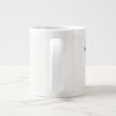Merry & Bright | Minimalist Christmas Quote mug ジャンボコーヒーマグカップ (裏面)