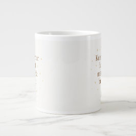 Merry & Bright | Minimalist Christmas Quote mug ジャンボコーヒーマグカップ