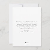 Merry & Bright Moments Christmas Family Photo シーズンカード (裏面)