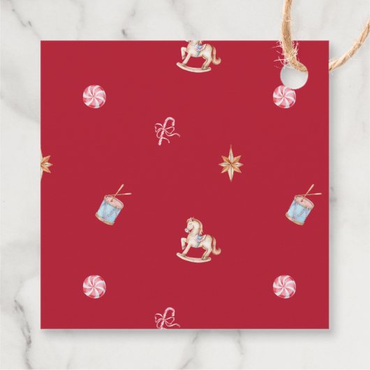 Merry & Bright Nutcracker Mouse Christmas フェイバータグ (裏面)