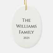 Merry & Bright Ornament セラミックオーナメント (裏面)