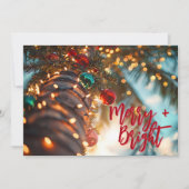 Merry + Bright Palm Tree and Ornament Flat シーズンカード (正面)