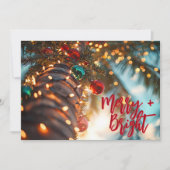 Merry + Bright Palm Tree Business Logo シーズンカード (正面)